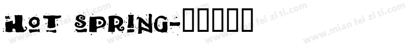 Hot spring字体转换